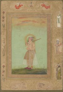 The Elderly Shahjahan, from the late Shahjahan Album, detached manuscript folio, 1640-1660